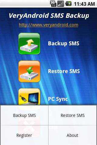 restore SMS from CSV file to Android