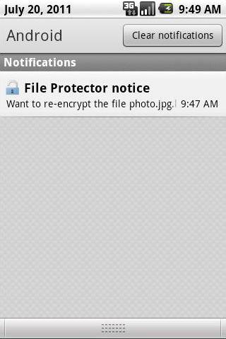 unlock protected files folders on Android