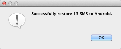 How to restore Android SMS from Mac