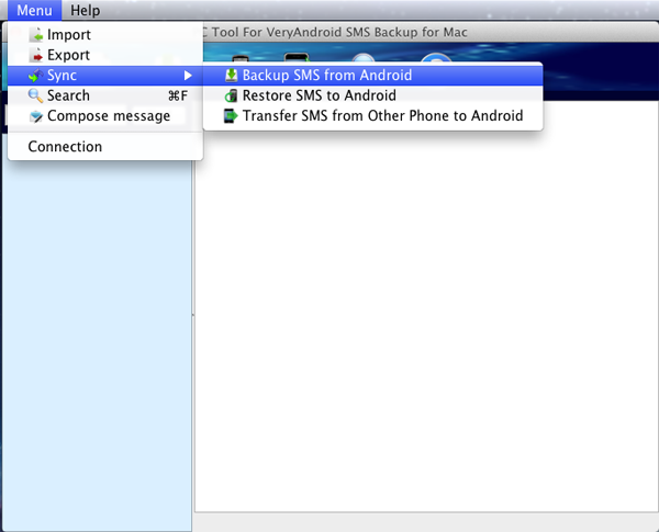 transfer and backup Android SMS to Mac